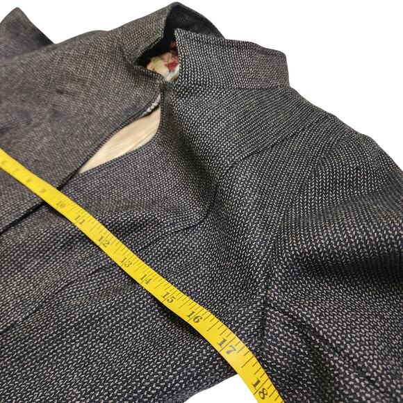 Peruvian Connection Womens Baby Alpaca Wool Blazer Jacket Size 2 Brown Knit - Picture 10 of 12